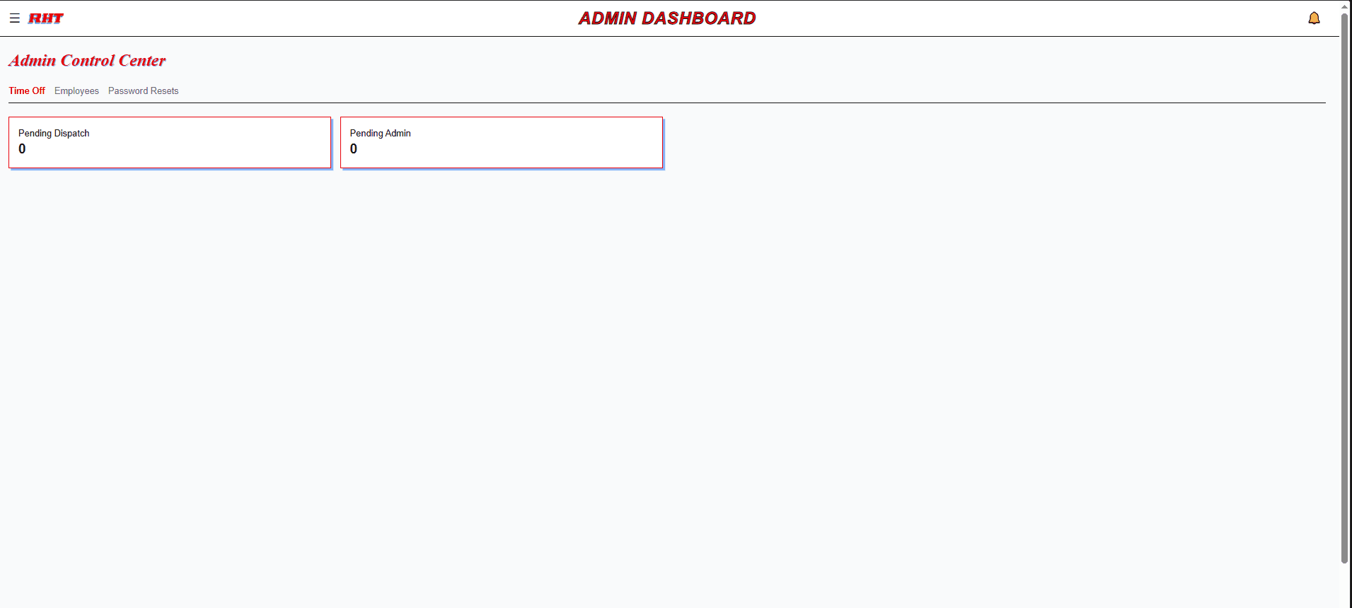 Admin Dashboard